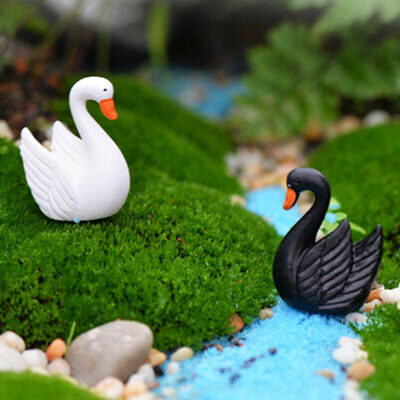 

2Pc Artificial Goose Animals Fairy Garden Miniatures Gnomes Terrariums Resin Craft Figurines Home Decoration Accessories New
