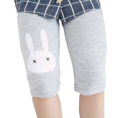 

Baby Girls Lovely Rabbit Print Calf-Length Pants Cotton Stretch Summer Leggings