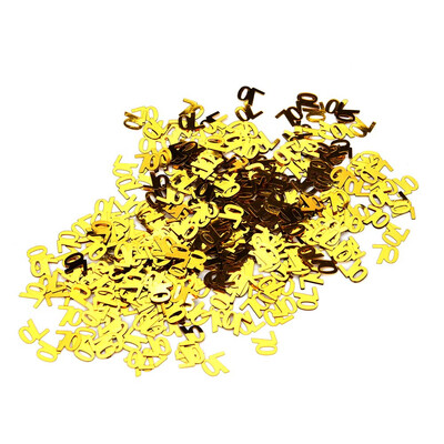 

Gobestart Gold Happy Birthday Confetti 30 40 50 60 70 80 Age Number Decor Party Supplies