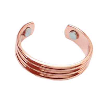 

Rose Golden Double Hot Sell Magnets Health Care Copper Therapy Ring Adjustable Size for Women&Men Snoring Slimming
