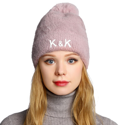 

Tailored Fashion Women Curling Baseball Cap Hat Winter Warm Thickened Knitted Ball Cap