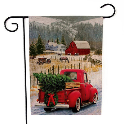 

Tailored Christmas Garden Flag Double Sided Banner Outdoor Lawn Decor Flag