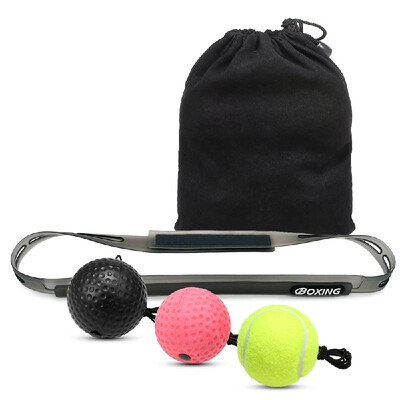 

Boxing Reflex Ball Set 3 Level Punching Training Balls with Silicone Fitness Headband