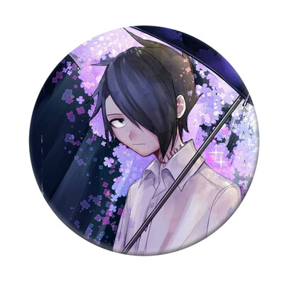 

CAR-TOBBY Anime The Promised Neverland Badge Yakusoku No Neverland Badge Bag Tie Badge Brooch Pin Backpack Badge Kids Gifts