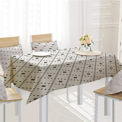 

Toponeto Simple Table Cloth Linen Tablecloth For Kitchen Decorative Dining Table Cover