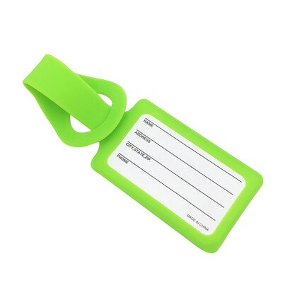 

Toponeto Silicone Luggage Tag Trolley Case Anti-Lost Identification Card Information