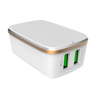 

〖Follure〗Charger AU Plug Adapter AC Fast 5V 24A 2-Port USB Exchangeable Plug