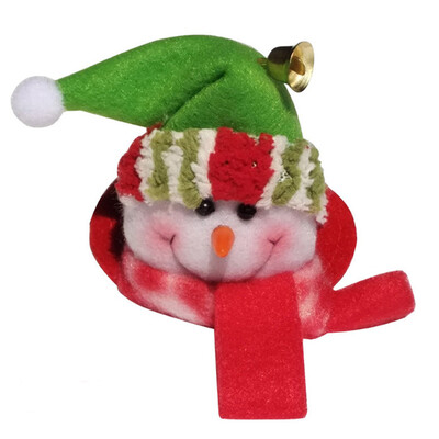 

Toponeto Xmas Home Cover Coaster Cup Mat Snowman Elk Stereo Wine Cap Christmas Decoration