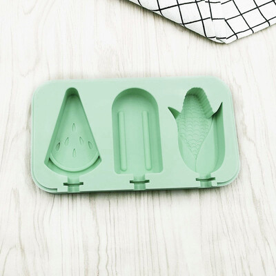 

Toponeto Ice Cream Mold With Lid Popsicle Mold Watermelon Corn Cube Silicone