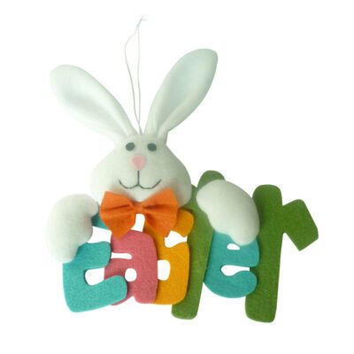 

2019 New arrival Cartoon Easter Rabbit Pendant cute Bunny Easter Day Design Wall Hangings Nice Gift for Kids Home Decoration