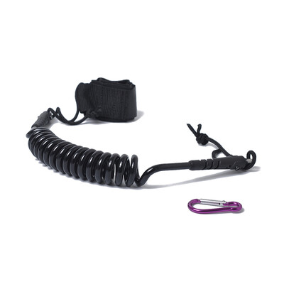 

Random Color 5ft Surfing Surfboard Foot Rope Safety Rope Rotatable Lifeline Rope Surfboard Water Skiing Accessories