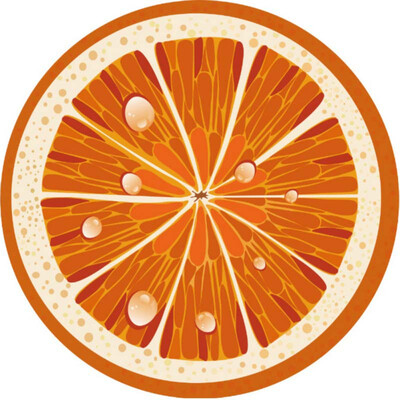 

Novelty Fruit Print Polyester Tapestry Beach Throw Mat Hanging Wall Blankets Orange Kiwi Towel On Sale