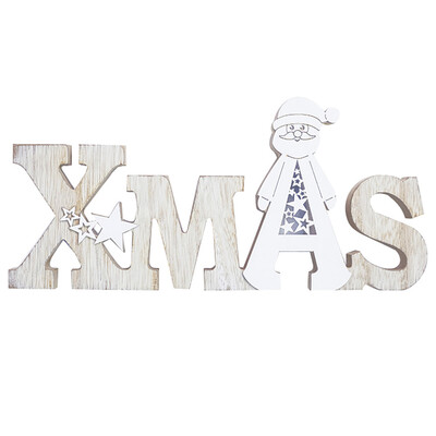 

Toponeto Christmas Letter Decorations Wooden Shapes Ornaments Craft Xmas Gifts