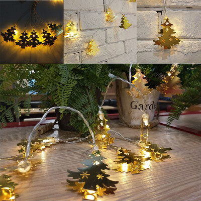 

〖Follure〗LED String Lights Battery box Hollow Christmas Tree Party Decorative Lamp Tool