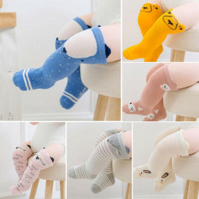 

Cute Toddler Baby Girls Knee High Long Socks Winter Warm Cotton Casual Stockings