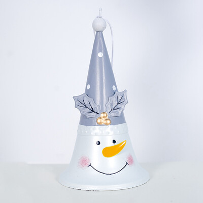 

Christmas Bells Wrought Iron Painted Bells Pendant Xmas Door Window Decoration