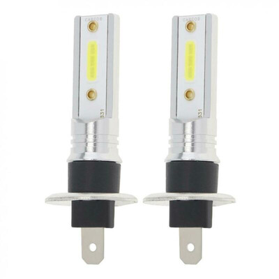 

2X H1 COB LED Car Headlight 12W HiLo Beam Driving DRL Lamp Light Bulb DC 12-24V