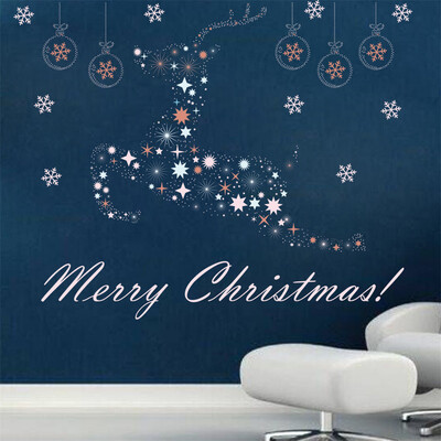 

〖Follure〗Merry Christmas Background Wall Decoration Removable Wall Stickers