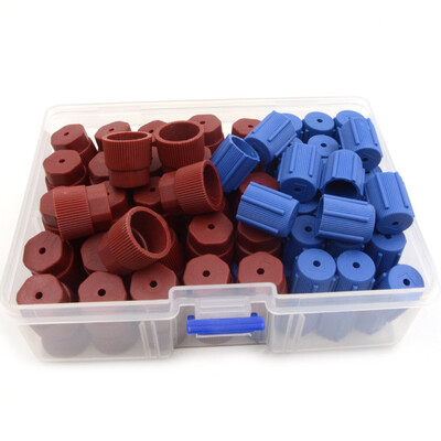 

50Pcs High&50pcs Low Pressure Car Air Conditioning Service Valve Fitting Caps