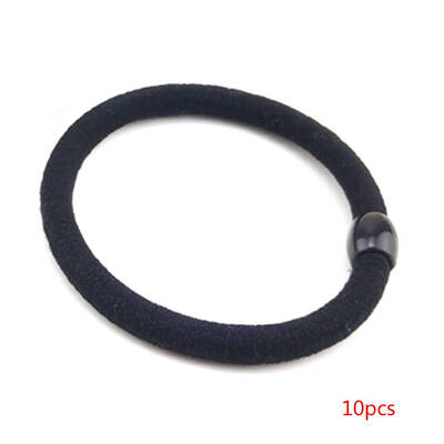 

10PcssetWomenGirlsPonytailHoldersChildrenHairBandHairTieSolidPonytailHolders