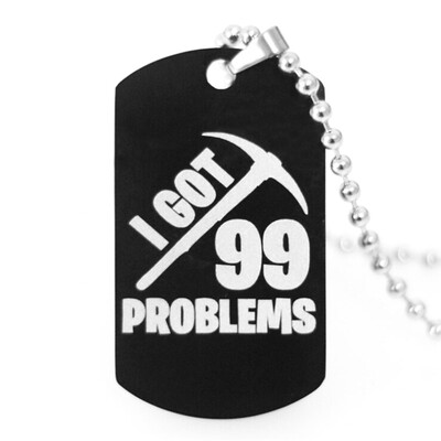 

For-Tnite Stainless Steel Necklace Cool Pendant Fans Favorite Gamer Gifts for Teen Adults