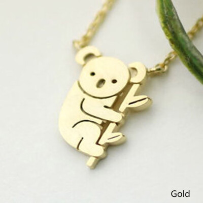 

Koala Bear Small Animal Jewelry Koala Pendant Bear Necklace