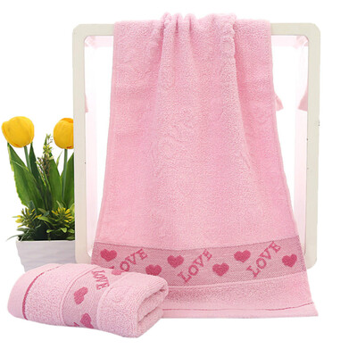 

Cotton LOVE Peach Heart Face Towel Bathroom Face Absorbent Drying Cloth