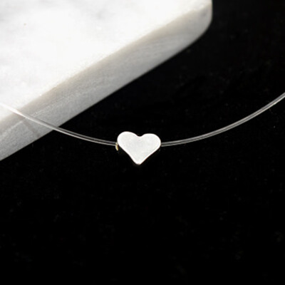 

Pendant Necklace Choker Invisible Transparent Fishing Line Choker
