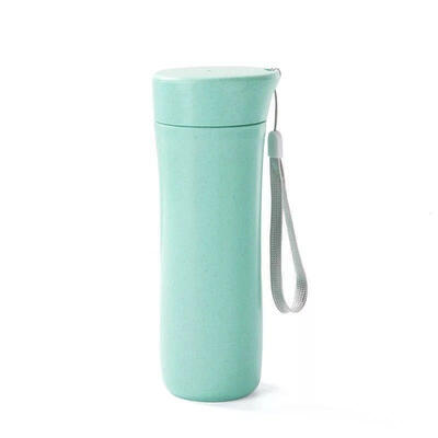 

NEW outdoor travel water bottle portable wheat straw water cup coffee cup household