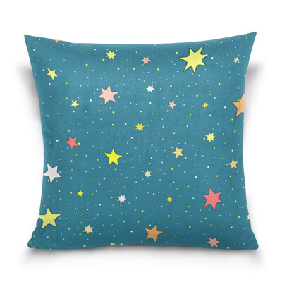 

ALAZA Throw Pillow Cover 16 X 16 inch Cushion Cover with Starry Sky Printed Pillowcase