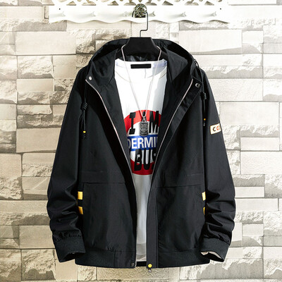 

Toponeto Mens Autumn Winter Long Sleeve Hooded Outwear Tops Blouse Loose Jacket