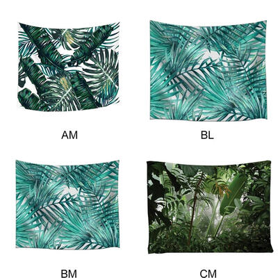 

Plant Pattern Blanket Polyester Wall Tapestry Unique Tablecloth Beach Towel For Swimming