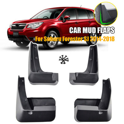 

4pcs Car Mud Flap Splash Guard Mudguard Fender For Subaru Forester SJ 2014-2018