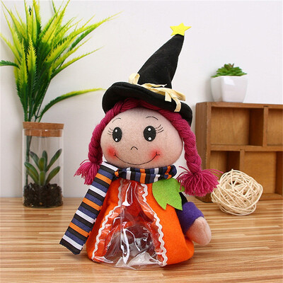 

Siaonvr Halloween Kids Dress Up Toy Halloween Witch Candy Zip Bag
