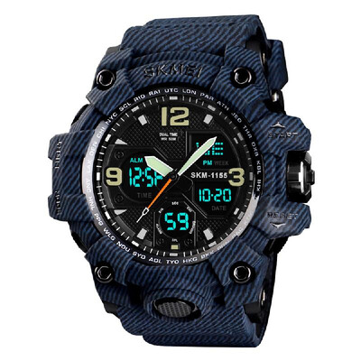 

SKMEI 1155B Quartz Digital Electronic Men Watch Fashion Casual Outdoor Sports Male Wristwatch Dual Time Date Week Chrono Alarm 5AT
