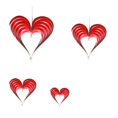 

Three-Dimensional Love Romantic Heart-Shaped Ornaments Shop Window Props Valentine\s Day Layout
