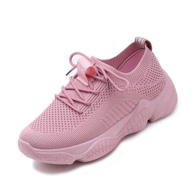 

DIWEINI 2019 Spring New Women casual shoes fashion breathable lightweight Walking mesh lace up flat shoes sneakers women