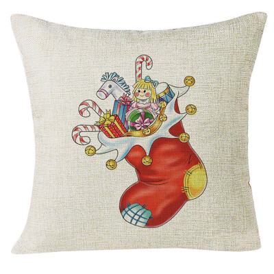 

Siaonvr Xmas Christmas Socks Sofa Home Decoration Festival Pillow Case Cushion Cover
