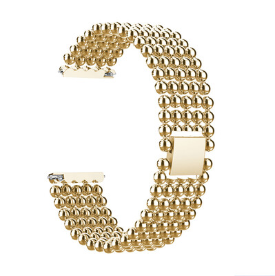 

〖Follure〗Five Beads Round Beads Alloy Watch Band Wrist Strap For Fitbit Versa BK