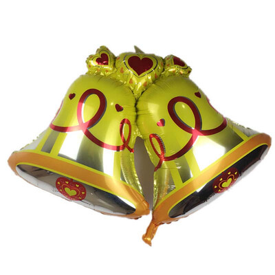 

Large Christmas Day Atmosphere Decoration Bells Aluminum Balloon Pendant Decor