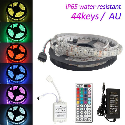 

DC 12V 5M RGB LEDs Strip Light Set with IR Remote Flexible Cuttable Self-adhesive LEDs Strips IP65 Water Resistance for Home Party