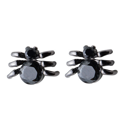 

1 Pair New Halloween Earrings Spider Web Women Fashion Stud Earrings Ear Black Spider Animals Earrings Jewelry