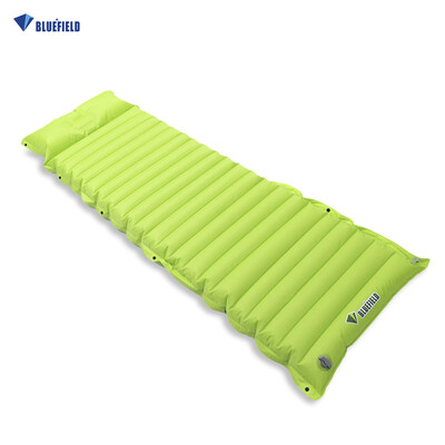 

Bluefield Inflatable Outdoor Camping Sleeping Air Mattress Mat Pad Bed with Attached Pillows