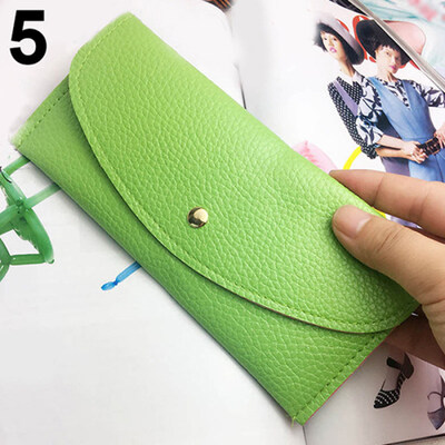 

Women Fashion Thin Purse Long Clutch Wallet Faux Leather Handbag Card Holder