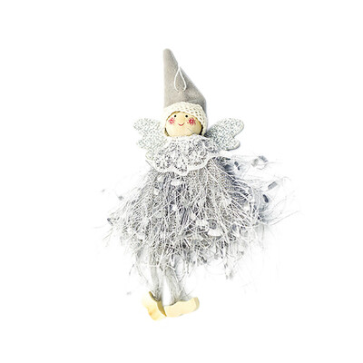 

Toponeto Lovely Christmas Tree Decorations Woolen Yarn Angel Doll Pendant Hanging Party