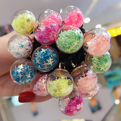 

Cute Women Girl Sequin Glass Ball Design Elastic Hair Accessory Band Rope Ponytail Holder Headbands new