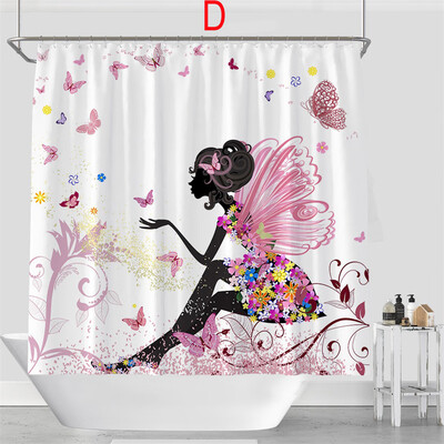 

Toponeto Digital Printing Creative Scenery Shower Curtain Bathroom Fabric Shower Curtain