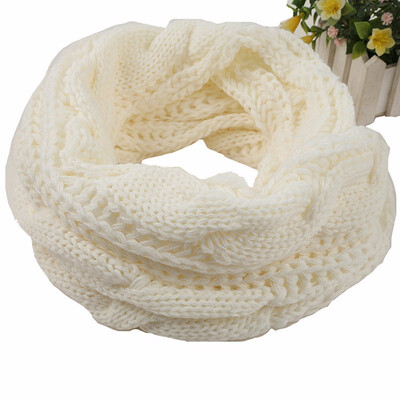 

Guttavalli Women Ladies Winter Knitted Ring Shawl Crochet Snood Tube Loop Scarf Solid Stripes Geometric Warm Infinity Soft Wraps
