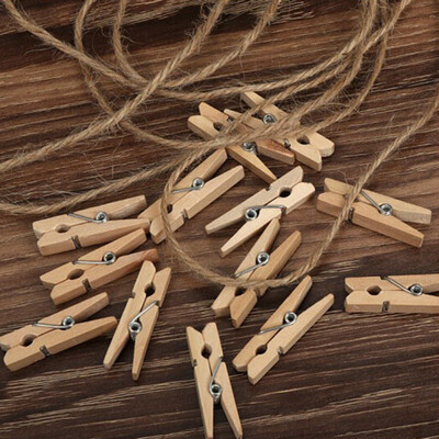 

Household Natural Wooden Clothespins For Pictures Strings Clothes Pins Laundry Practical Art Craft Photo Paper Hanging Clips