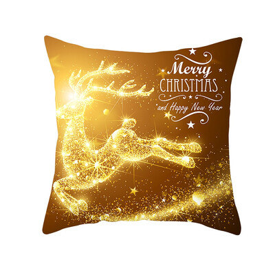 

〖Follure〗Christmas Pillow Case Glitter Polyester Sofa Throw Cushion Cover Home Decor
